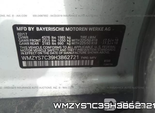 WMZYS7C39H3B62721 фото 10