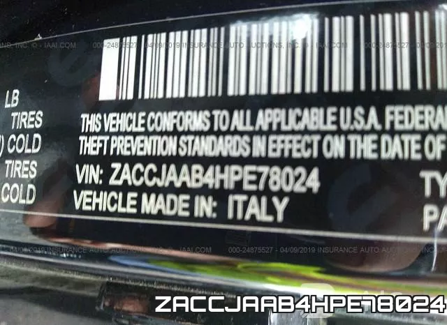 ZACCJAAB4HPE78024 фото 10