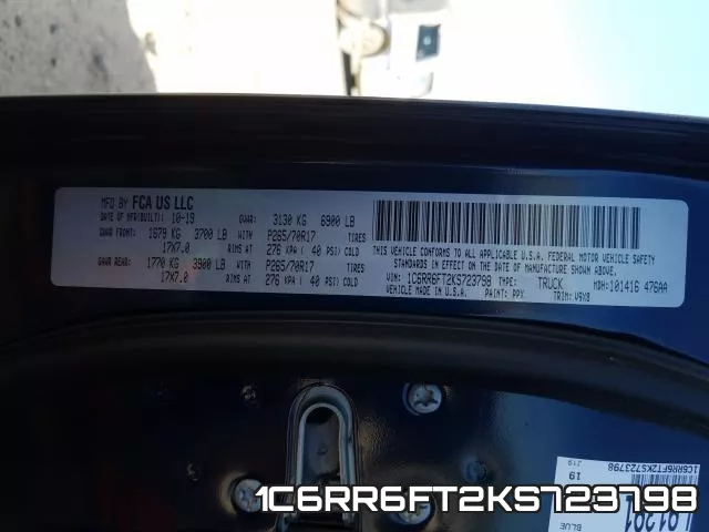 1C6RR6FT2KS723798 фото 2
