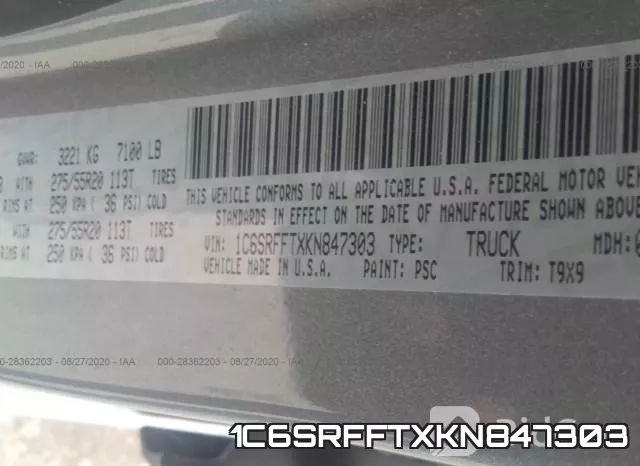 1C6SRFFTXKN847303 фото 10
