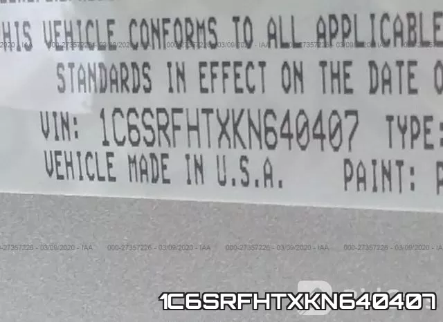 1C6SRFHTXKN640407 фото 10