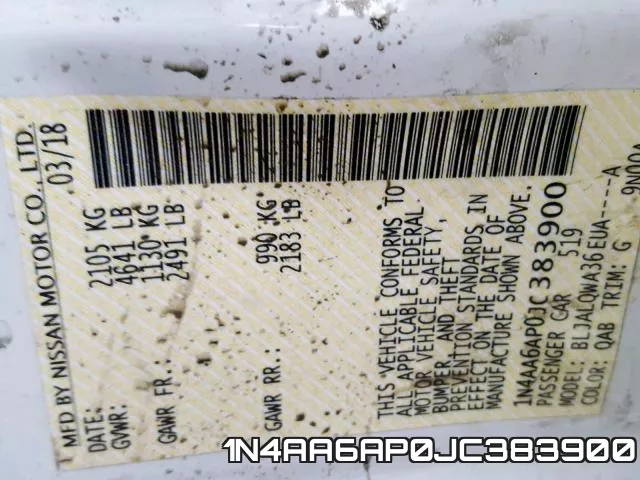 1N4AA6AP0JC383900 фото 2