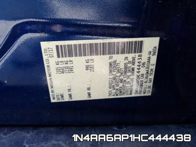1N4AA6AP1HC444438 фото 2