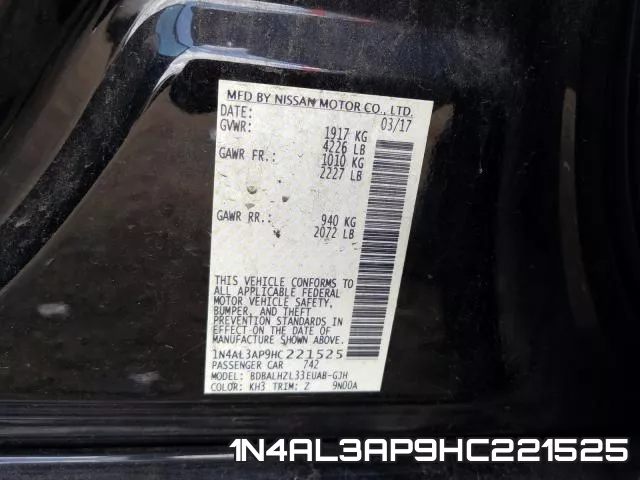 1N4AL3AP9HC221525 фото 2