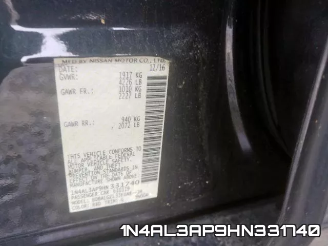 1N4AL3AP9HN331740 фото 2