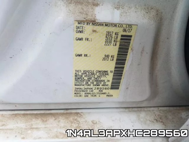 1N4AL3APXHC289560 фото 2