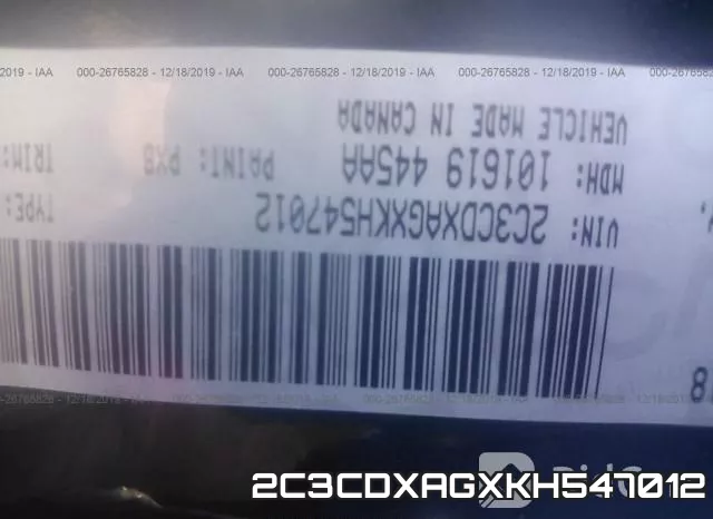 2C3CDXAGXKH547012 фото 10