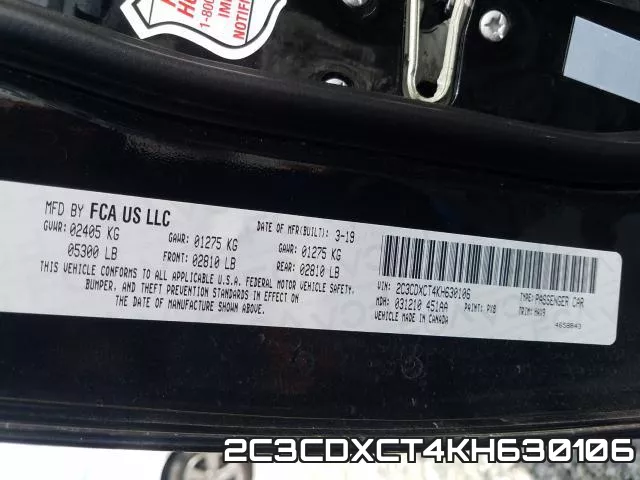 2C3CDXCT4KH630106 фото 2