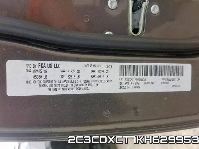 2C3CDXCT7KH629953 фото 2