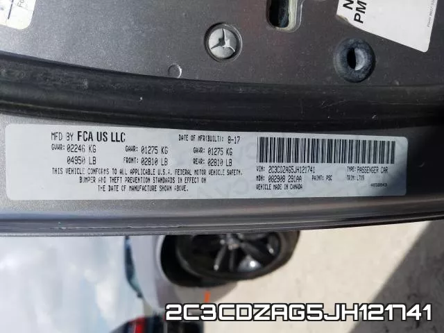 2C3CDZAG5JH121741 фото 2
