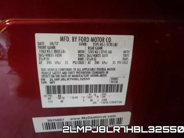 2LMPJ8LR7HBL32550 фото 2