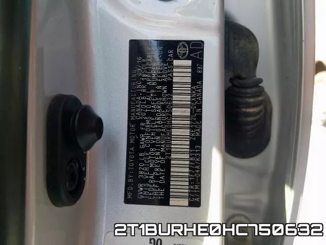 2T1BURHE0HC750632 фото 2