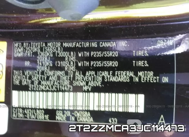 2T2ZZMCA3JC114473 фото 10