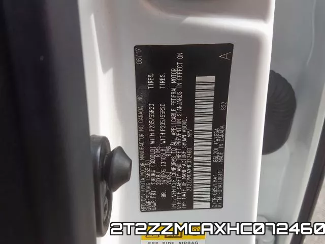 2T2ZZMCAXHC072460 фото 2