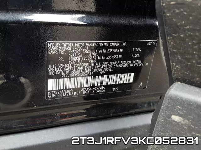 2T3J1RFV3KC052831 фото 2