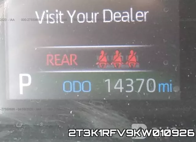 2T3K1RFV9KW010926 фото 8
