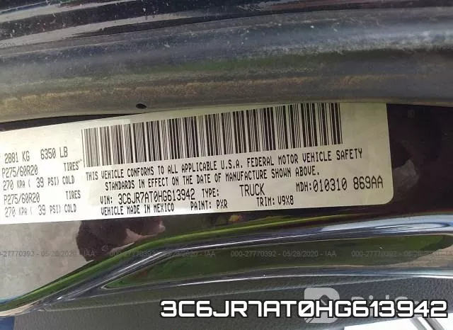 3C6JR7AT0HG613942 фото 10