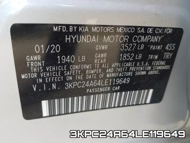 3KPC24A64LE119649 фото 2