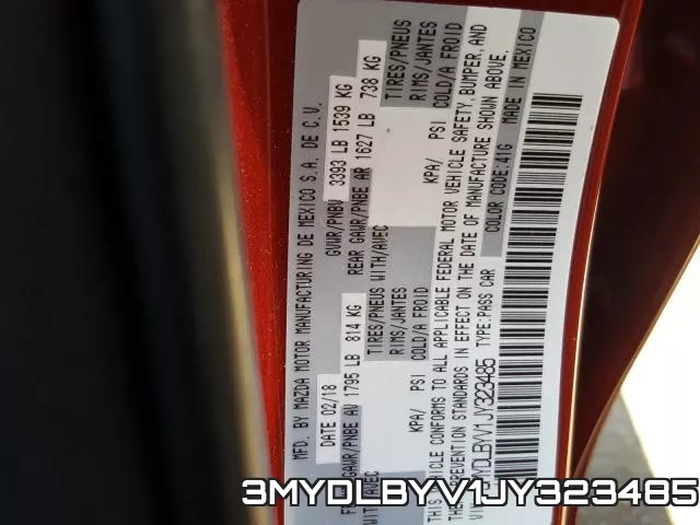 3MYDLBYV1JY323485 фото 2