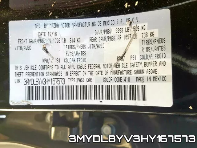 3MYDLBYV3HY167573 фото 2
