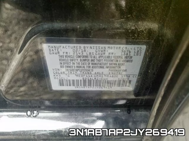 3N1AB7AP2JY269419 фото 2