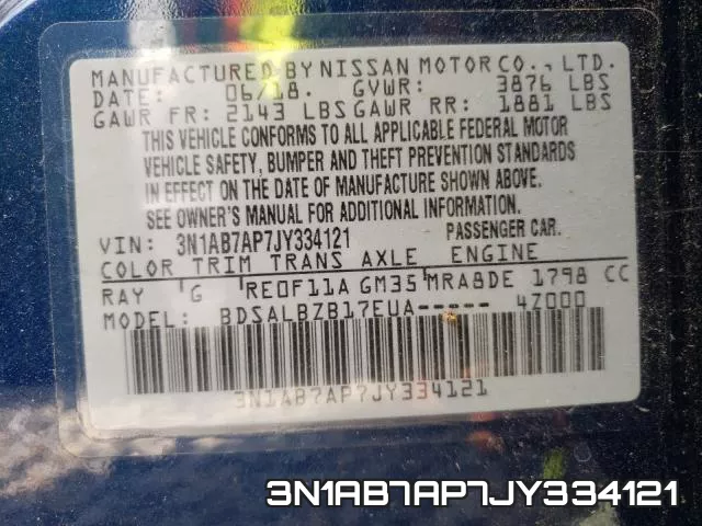 3N1AB7AP7JY334121 фото 2