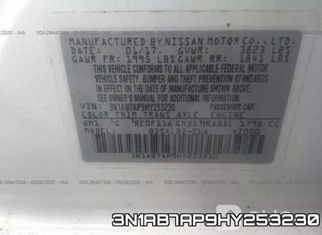 3N1AB7AP9HY253230 фото 10