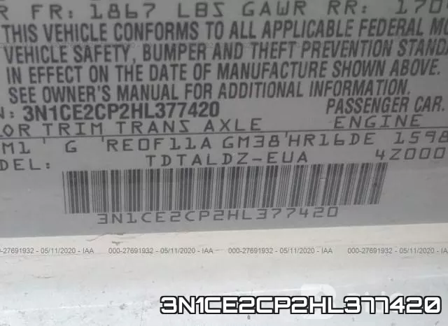 3N1CE2CP2HL377420 фото 10