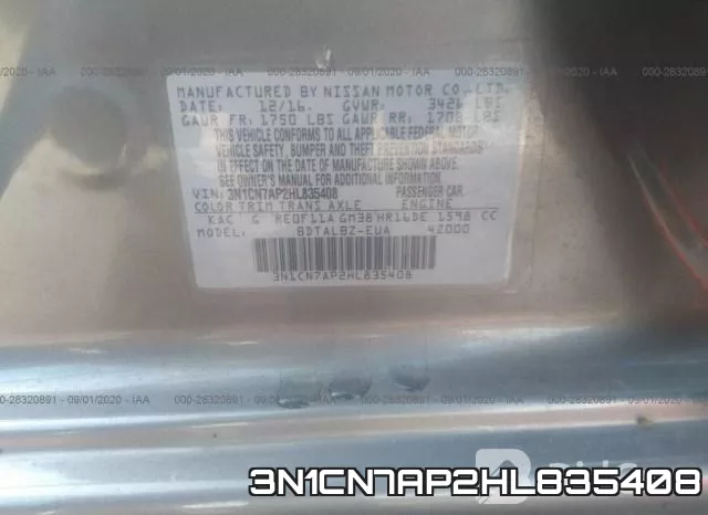 3N1CN7AP2HL835408 фото 10