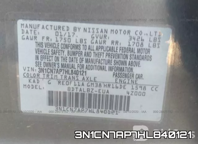 3N1CN7AP7HL840121 фото 10
