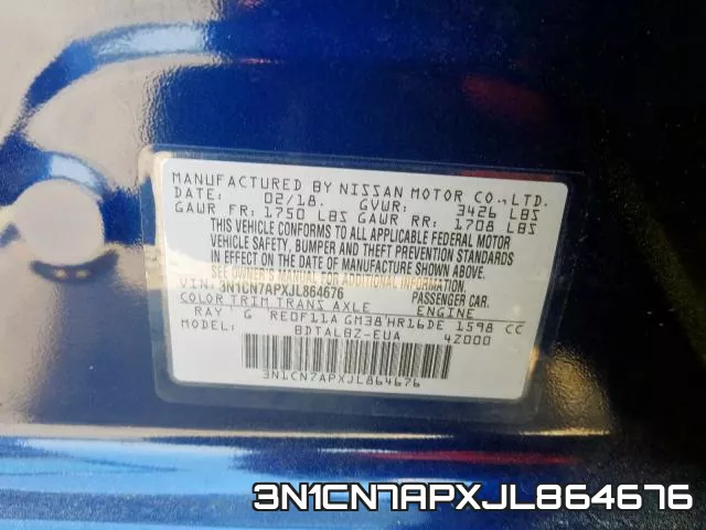 3N1CN7APXJL864676 фото 2