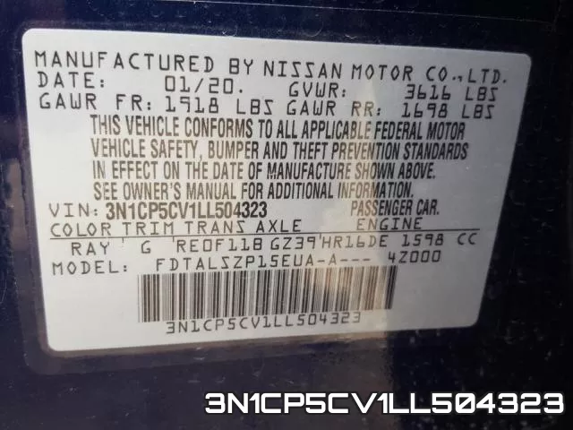 3N1CP5CV1LL504323 фото 2