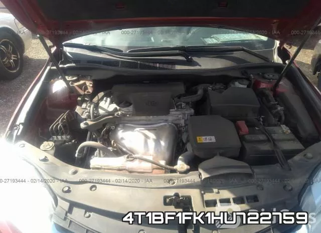 4T1BF1FK1HU722759 фото 2
