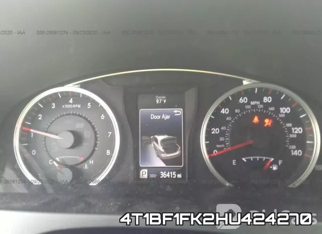 4T1BF1FK2HU424270 фото 8