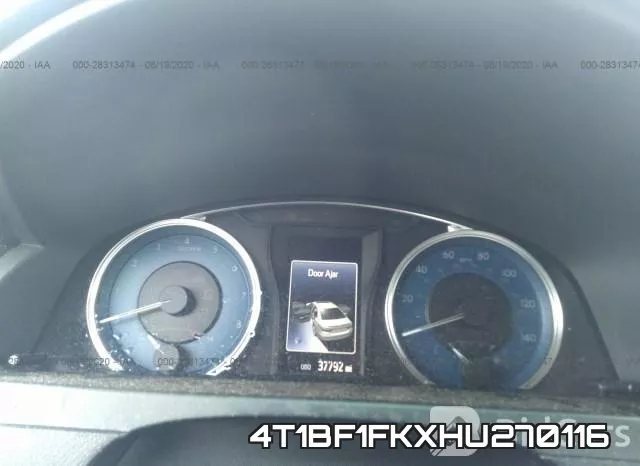 4T1BF1FKXHU270116 фото 8