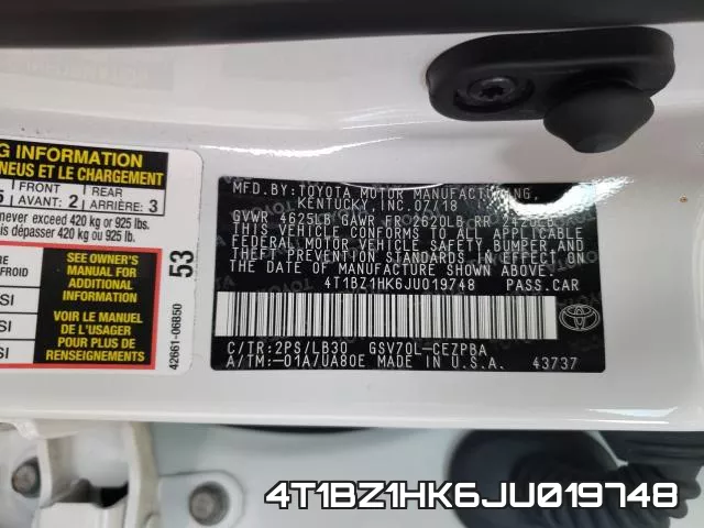 4T1BZ1HK6JU019748 фото 2