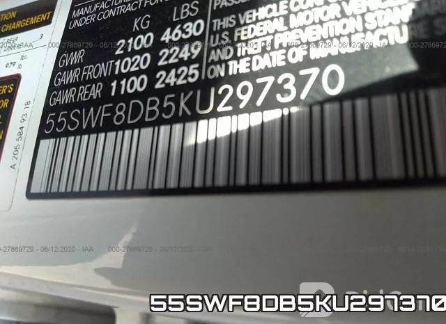 55SWF8DB5KU297370 фото 10