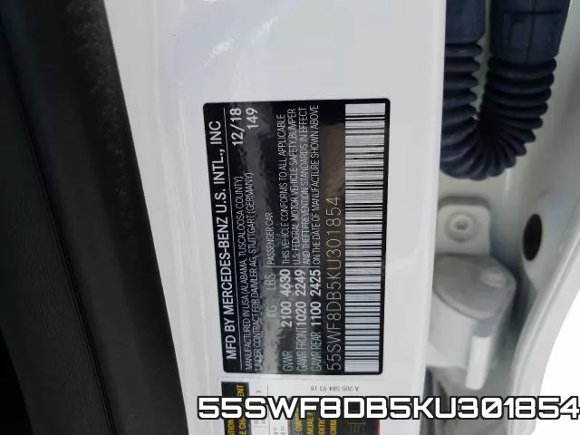 55SWF8DB5KU301854 фото 2