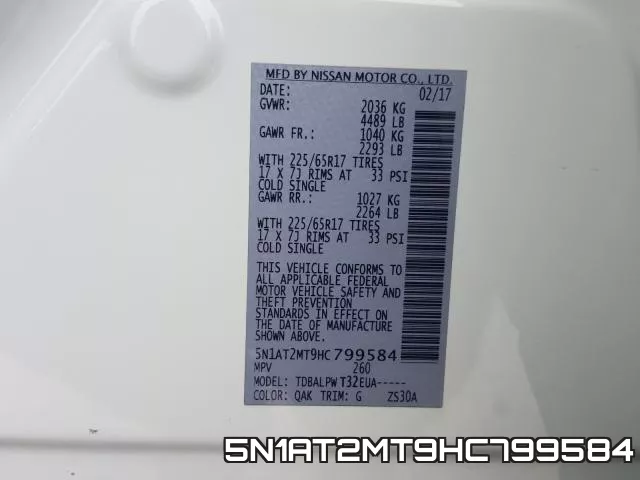 5N1AT2MT9HC799584 фото 2