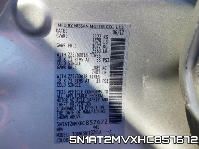 5N1AT2MVXHC857672 фото 2