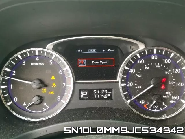 5N1DL0MM9JC534342 фото 9