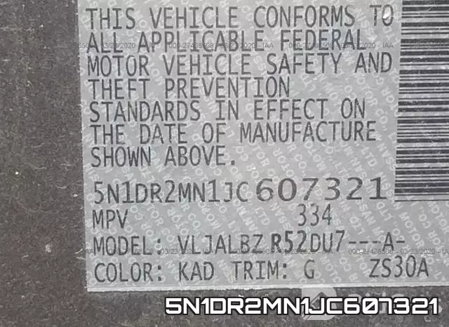 5N1DR2MN1JC607321 фото 10