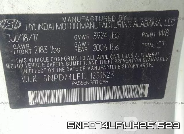 5NPD74LF1JH251523 фото 10