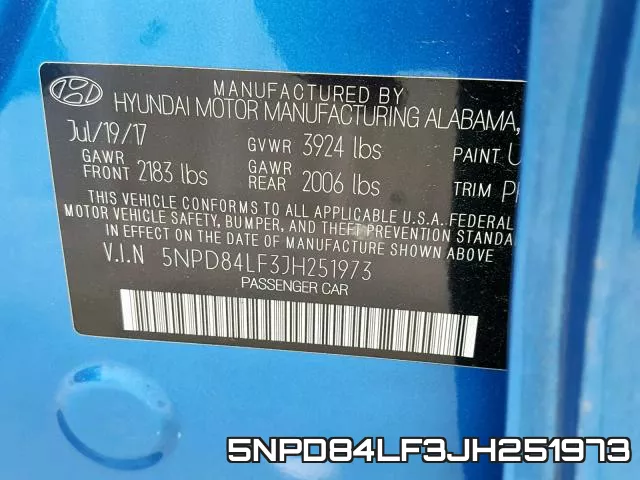 5NPD84LF3JH251973 фото 2