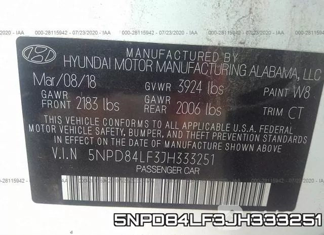 5NPD84LF3JH333251 фото 10