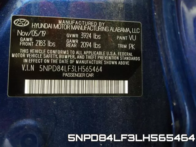 5NPD84LF3LH565464 фото 2