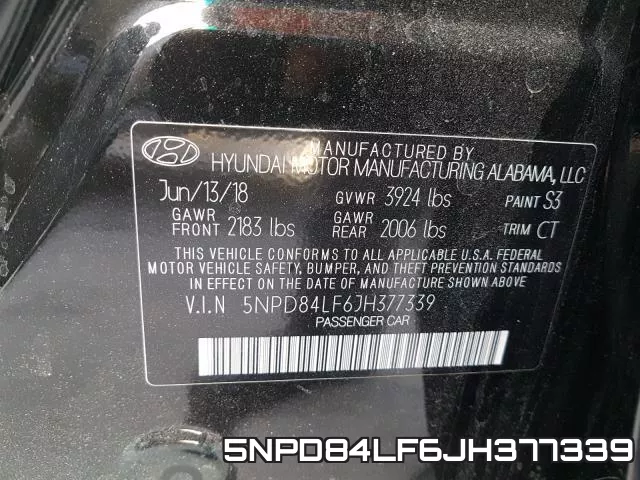 5NPD84LF6JH377339 фото 2