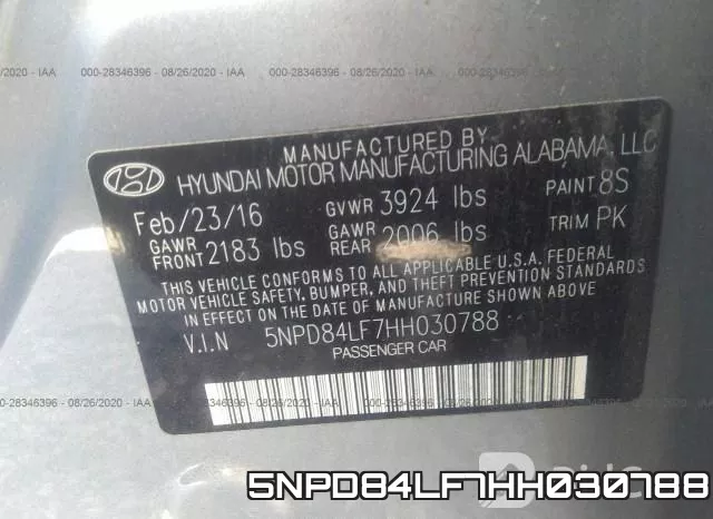 5NPD84LF7HH030788 фото 10