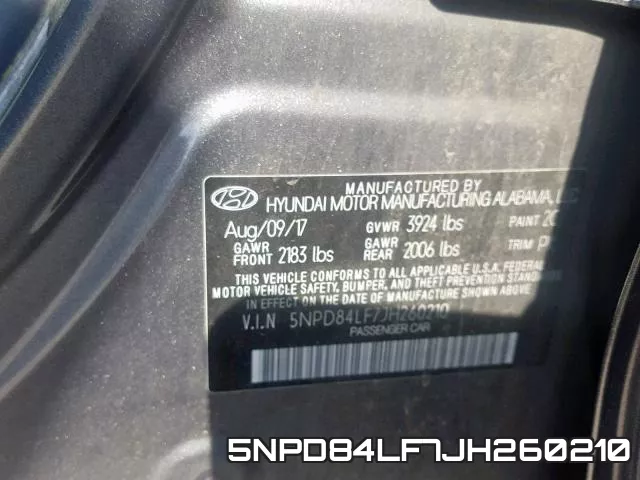 5NPD84LF7JH260210 фото 2