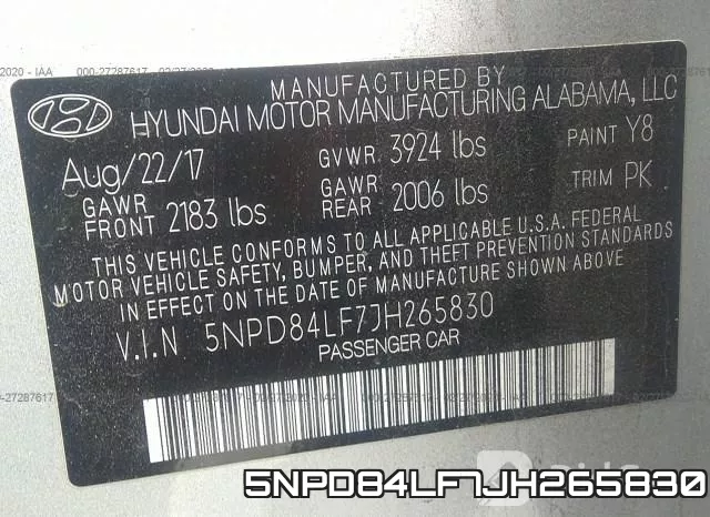5NPD84LF7JH265830 фото 10